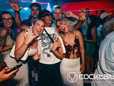 A professional photo of guests enjoying themselves at Cocktails Nightclub from our gallery.