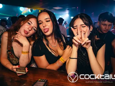 A professional photo of guests enjoying themselves at Cocktails Nightclub from our gallery.