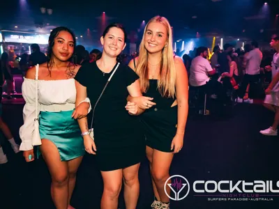 A professional photo of guests enjoying themselves at Cocktails Nightclub from our gallery.