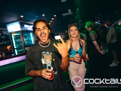 A professional photo of guests enjoying themselves at Cocktails Nightclub from our gallery.