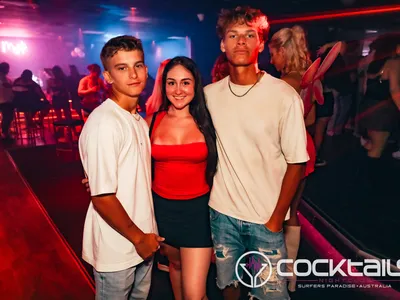 A professional photo of guests enjoying themselves at Cocktails Nightclub from our gallery.