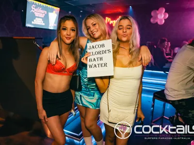 A professional photo of guests enjoying themselves at Cocktails Nightclub from our gallery.