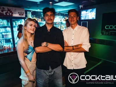 A professional photo of guests enjoying themselves at Cocktails Nightclub from our gallery.