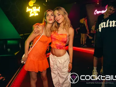 A professional photo of guests enjoying themselves at Cocktails Nightclub from our gallery.