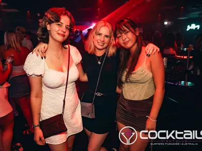 A professional photo of guests enjoying themselves at Cocktails Nightclub from our gallery.