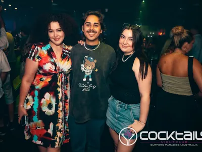 A professional photo of guests enjoying themselves at Cocktails Nightclub from our gallery.