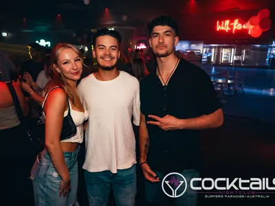 A professional photo of guests enjoying themselves at Cocktails Nightclub from our gallery.