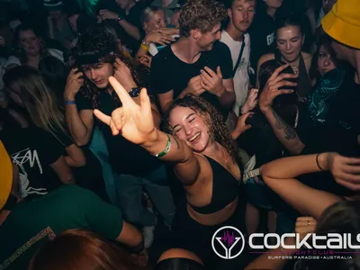 A professional photo of guests enjoying themselves at Cocktails Nightclub from our gallery.