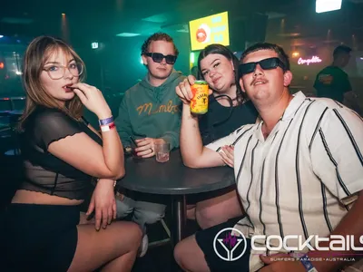 A professional photo of guests enjoying themselves at Cocktails Nightclub from our gallery.