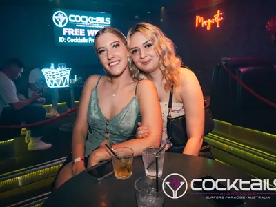 A professional photo of guests enjoying themselves at Cocktails Nightclub from our gallery.