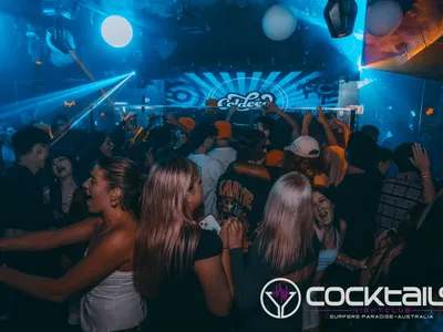 A professional photo of guests enjoying themselves at Cocktails Nightclub from our gallery.