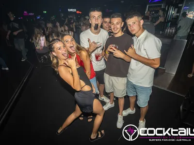 A professional photo of guests enjoying themselves at Cocktails Nightclub from our gallery.