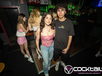 A professional photo of guests enjoying themselves at Cocktails Nightclub from our gallery.