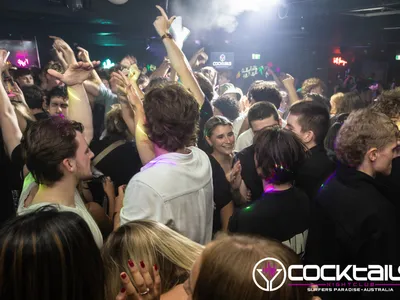 A professional photo of guests enjoying themselves at Cocktails Nightclub from our gallery.