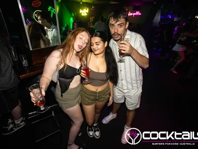 A professional photo of guests enjoying themselves at Cocktails Nightclub from our gallery.