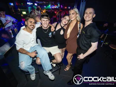 A professional photo of guests enjoying themselves at Cocktails Nightclub from our gallery.