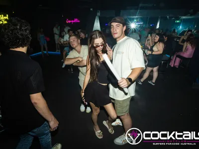 A professional photo of guests enjoying themselves at Cocktails Nightclub from our gallery.