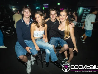 A professional photo of guests enjoying themselves at Cocktails Nightclub from our gallery.