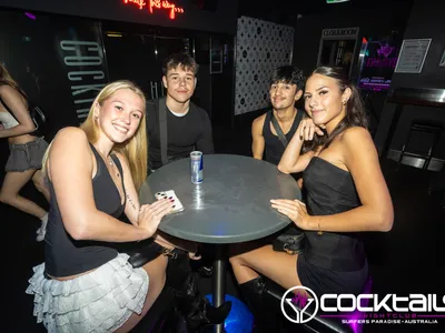 A professional photo of guests enjoying themselves at Cocktails Nightclub from our gallery.