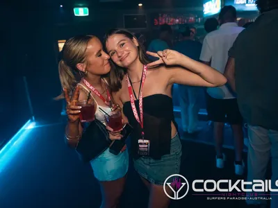 A professional photo of guests enjoying themselves at Cocktails Nightclub from our gallery.