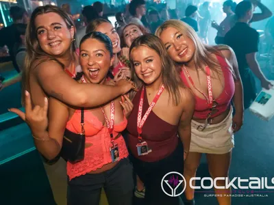 A professional photo of guests enjoying themselves at Cocktails Nightclub from our gallery.