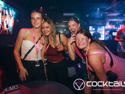 A professional photo of guests enjoying themselves at Cocktails Nightclub from our gallery.