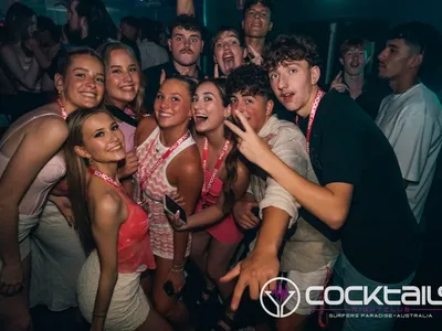 A professional photo of guests enjoying themselves at Cocktails Nightclub from our gallery.