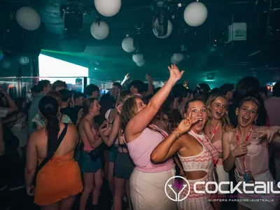 A professional photo of guests enjoying themselves at Cocktails Nightclub from our gallery.