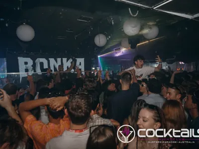 A professional photo of guests enjoying themselves at Cocktails Nightclub from our gallery.