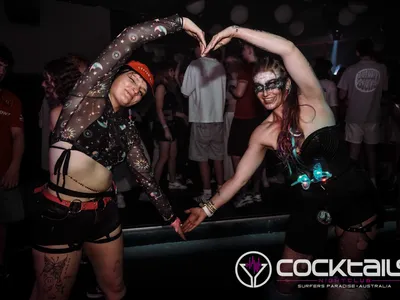 A professional photo of guests enjoying themselves at Cocktails Nightclub from our gallery.