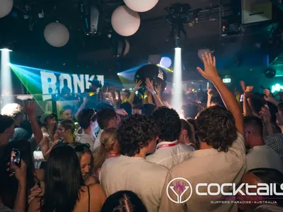 A professional photo of guests enjoying themselves at Cocktails Nightclub from our gallery.