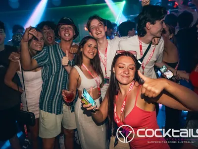 A professional photo of guests enjoying themselves at Cocktails Nightclub from our gallery.