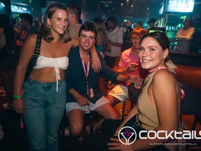 A professional photo of guests enjoying themselves at Cocktails Nightclub from our gallery.