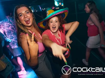 A professional photo of guests enjoying themselves at Cocktails Nightclub from our gallery.