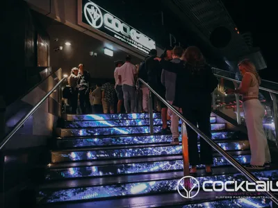 A professional photo of guests enjoying themselves at Cocktails Nightclub from our gallery.