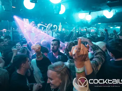 A professional photo of guests enjoying themselves at Cocktails Nightclub from our gallery.