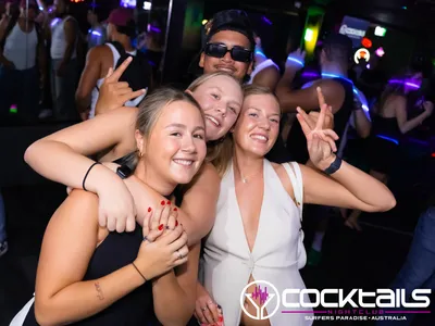 A professional photo of guests enjoying themselves at Cocktails Nightclub from our gallery.