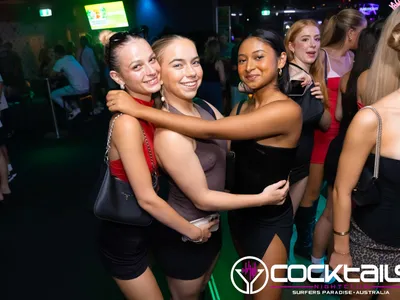 A professional photo of guests enjoying themselves at Cocktails Nightclub from our gallery.