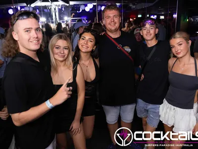 A professional photo of guests enjoying themselves at Cocktails Nightclub from our gallery.