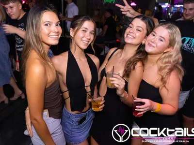 A professional photo of guests enjoying themselves at Cocktails Nightclub from our gallery.