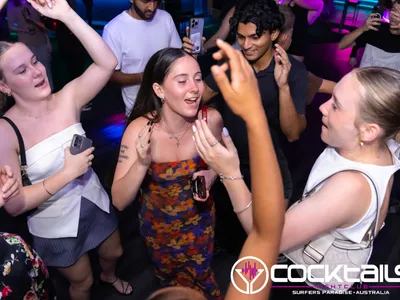 A professional photo of guests enjoying themselves at Cocktails Nightclub from our gallery.