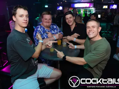 A professional photo of guests enjoying themselves at Cocktails Nightclub from our gallery.