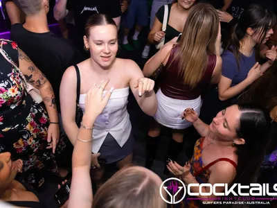 A professional photo of guests enjoying themselves at Cocktails Nightclub from our gallery.