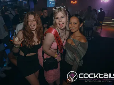 A professional photo of guests enjoying themselves at Cocktails Nightclub from our gallery.