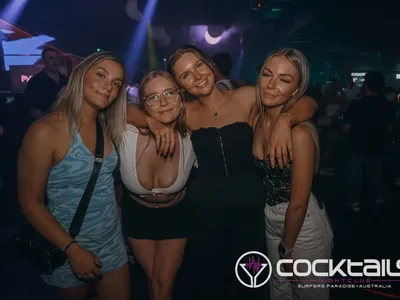 A professional photo of guests enjoying themselves at Cocktails Nightclub from our gallery.