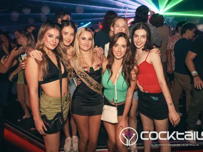 A professional photo of guests enjoying themselves at Cocktails Nightclub from our gallery.