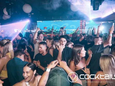 A professional photo of guests enjoying themselves at Cocktails Nightclub from our gallery.