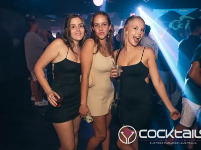 A professional photo of guests enjoying themselves at Cocktails Nightclub from our gallery.