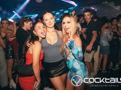 A professional photo of guests enjoying themselves at Cocktails Nightclub from our gallery.