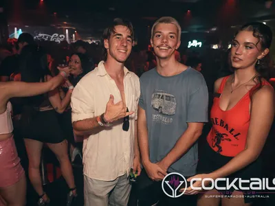 A professional photo of guests enjoying themselves at Cocktails Nightclub from our gallery.